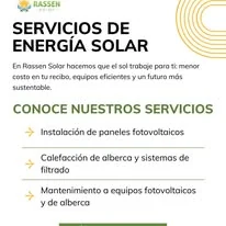 Servicios de energía solar de Rassen Solar