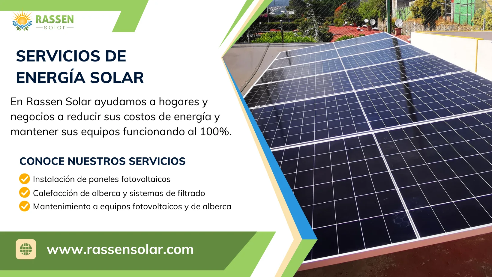 Rassen Solar: servicios de energía solar con paneles fotovoltaicos